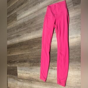Sonic pink lululemon align leggings. Size 2 inseam 28’’